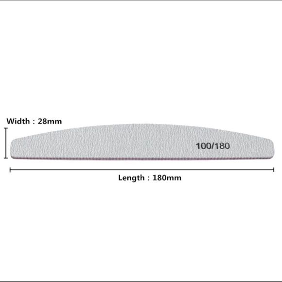 NAIL FILES | 100/180 coarse grit | 5 pc wholesale - Picture 4 of 4